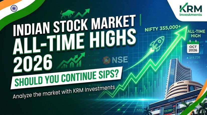 Featured image for Indian Stock Market at All-Time Highs in 2026: Should Investors Continue SIPs or Wait?