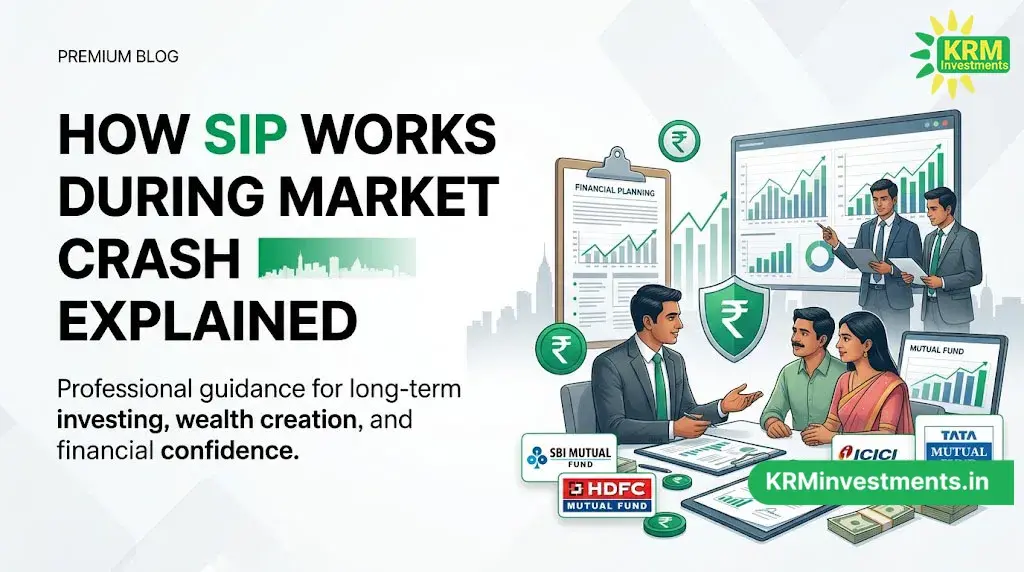 How SIP Works During Market Crash: A Complete Guide for Long-Term Investors | Mutual Fund Guide by KRM Investments